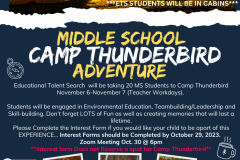 Navy and White Ripped Camping Adventure Flyer - 1